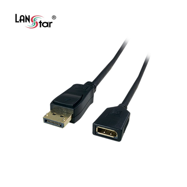 Displayport to DisplayPort 1.2 M/F 연장케이블, 락킹 커넥터, LS-DP12MF-5M [5m]