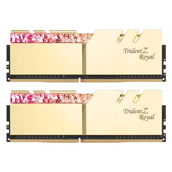 DDR4 PC4-25600 CL16 TRIDENT Z ROYAL 골드 [32GB (16GB*2)] (3200)