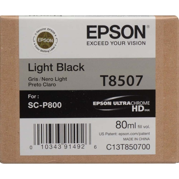 정품포토잉크 T850700 Light Black (SC-P800/80ml)