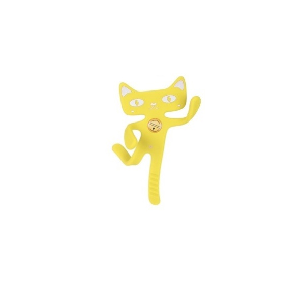 실리콘 고양이 거치대 캣치폰 [색상선택] [스마트폰/송풍구/집게(클립)/그립/옐로우]