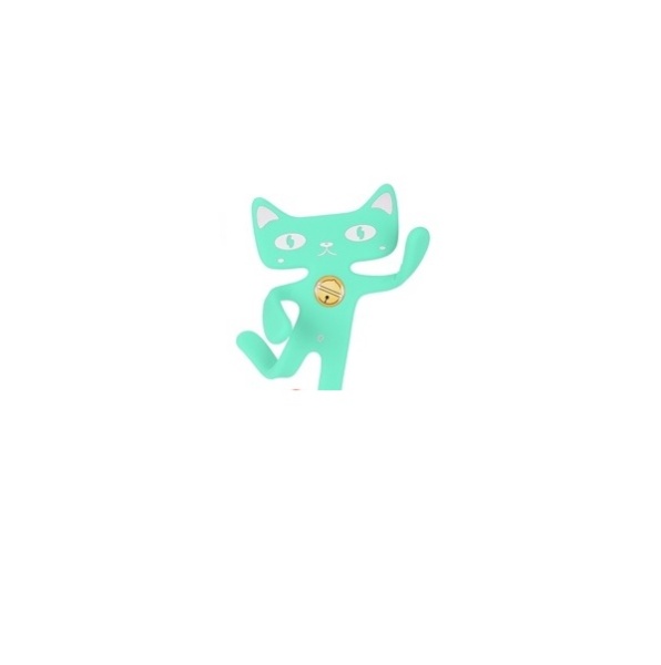 실리콘 고양이 거치대 캣치폰 [색상선택] [스마트폰/송풍구/집게(클립)/그립/민트]