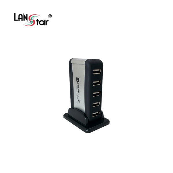 [LANStar] 랜스타 LS-USB207PN (USB허브/7포트) [실버] ▶ [무전원/USB2.0] ◀