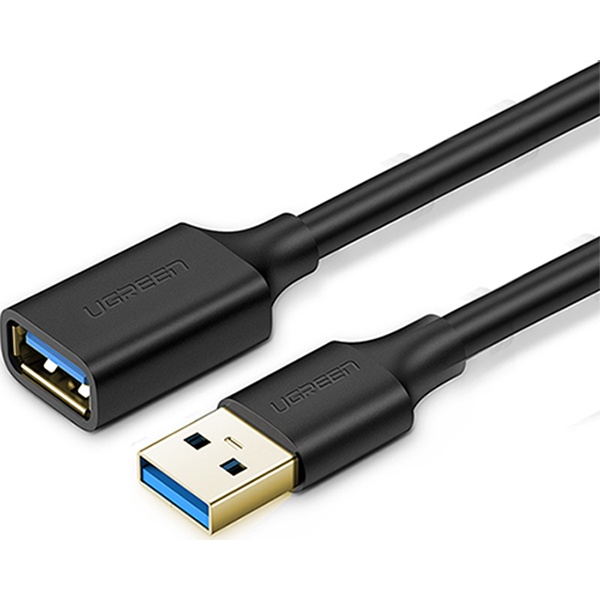 [AM-AF] USB-A 3.0 to USB-A 3.0 M/F 연장케이블, U-10373 [블랙/2m]