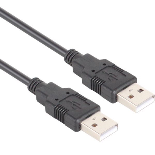 [AM-AM] USB-A 2.0 to USB-A 2.0 케이블, NETmate, NMC-C-UA220BK [블랙/2m]