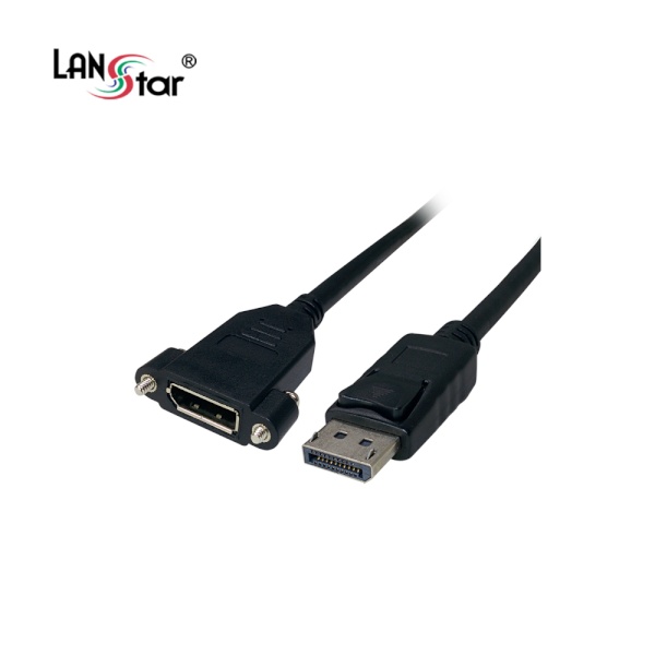 Displayport to DisplayPort 1.2 F/F 연장케이블, 판넬형 락킹, LS-DPMF-S1M [1m]