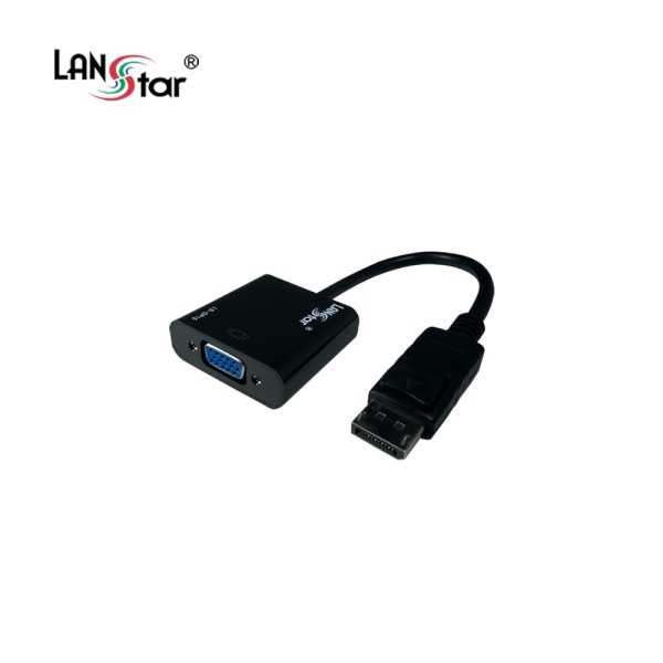랜스타 DP to VGA 컨버터, 오디오지원 0.2M [LS-DP15]