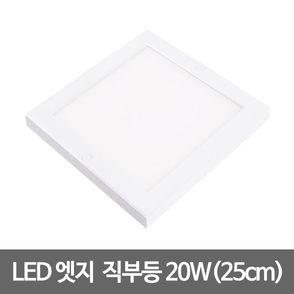 10인치 LED엣지 직부등 [사각(25cm)] [20W/주광색(하얀빛)]