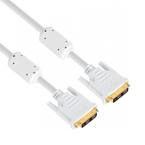 DVI-D 싱글 케이블, NETmate, 락킹 커넥터, NMC-DS100Z [화이트/10m]