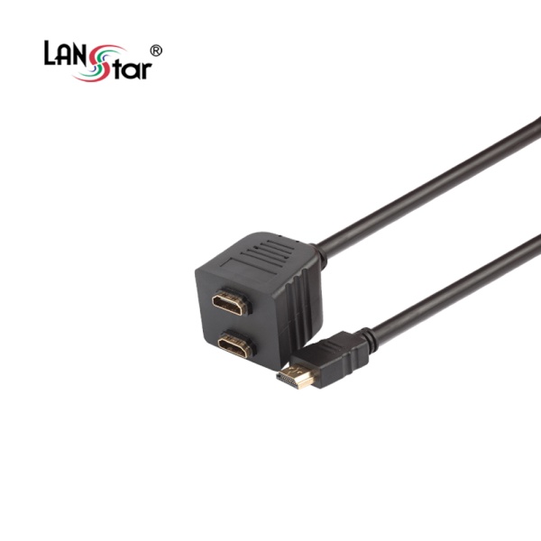 HDMI to HDMI M/F2 연장케이블, LS-HDMIG-19MF2 [0.17m]