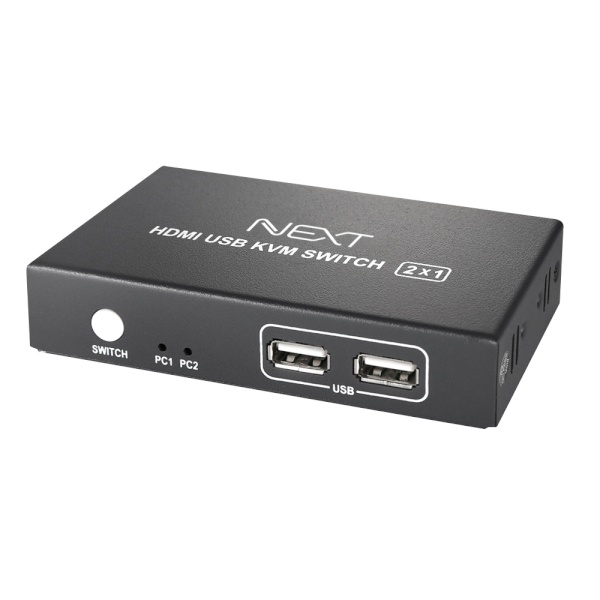 이지넷 NEXT-7102KVM-4K [KVM스위치/1:2/USB/HDMI/무전원]