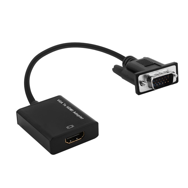 RGB(VGA) to HDMI 컨버터, 유전원 / 오디오지원, NEXT 2412VHC [블랙]