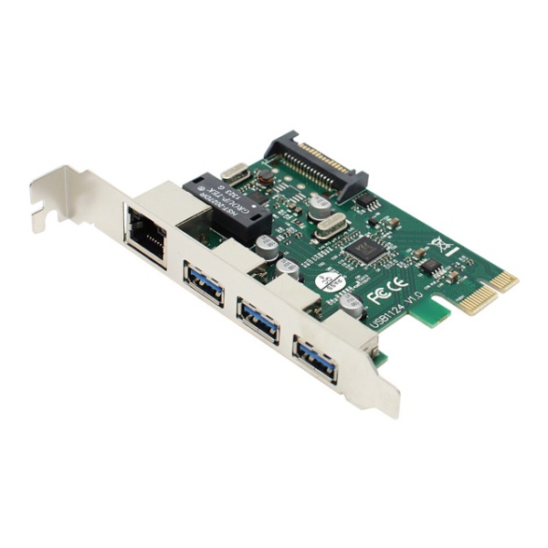 넥시 NX-U3PLEX (USB3.0 3포트/기가랜/PCI-E 카드) [NX888]