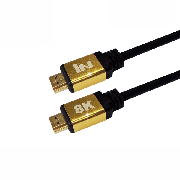 HDMI 2.1 케이블, 골드메탈, IN-H21V02M / INC003 [2m]