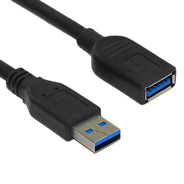 [AM-AF] USB-A 3.0 to USB-A 3.0 M/F 연장케이블, 몰딩타입, IN-U3AMF05M / INU027 [블랙/0.5m]