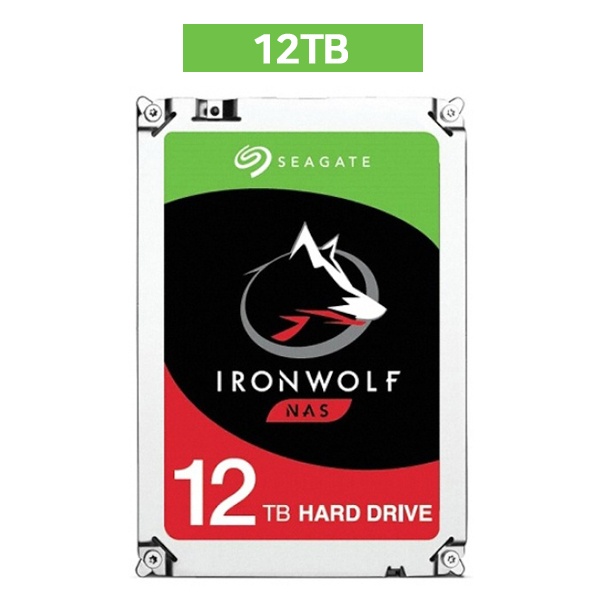IRONWOLF HDD 12TB ST12000VN0008 멀티팩 (3.5HDD/ SATA3/ 7200rpm/ 256MB/ PMR) [단일]