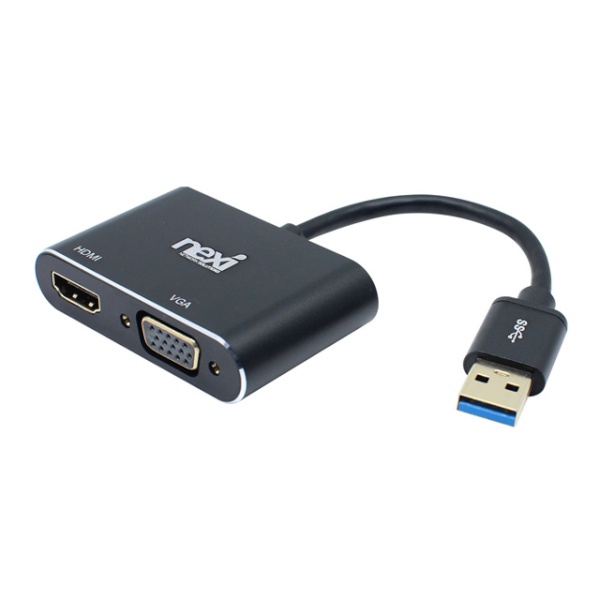 넥시 USB3.0 to HDMI/VGA 컨버터 [NX-U30HDV] [NX897]