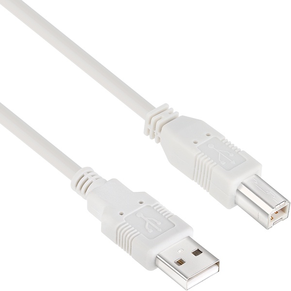 [AM-BM] USB-A 2.0 to USB-B 2.0 변환케이블, NETmate, NMC-UB203 [그레이/0.3m]