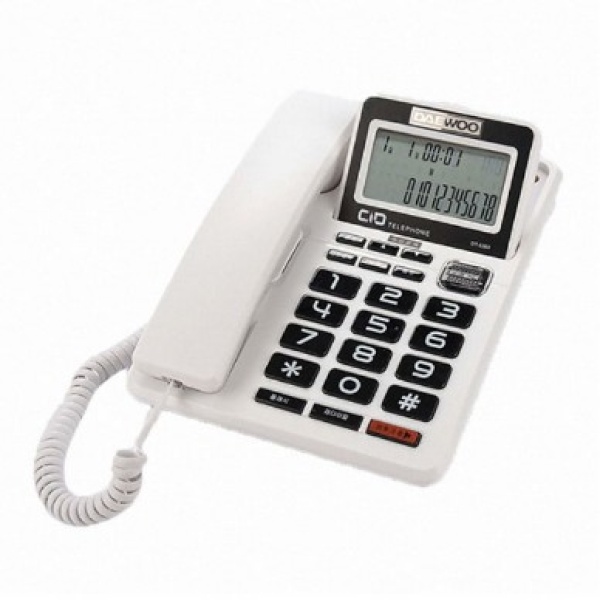 유선 일반 전화기 DT-3360 발신자 표시 제품선택 화이트