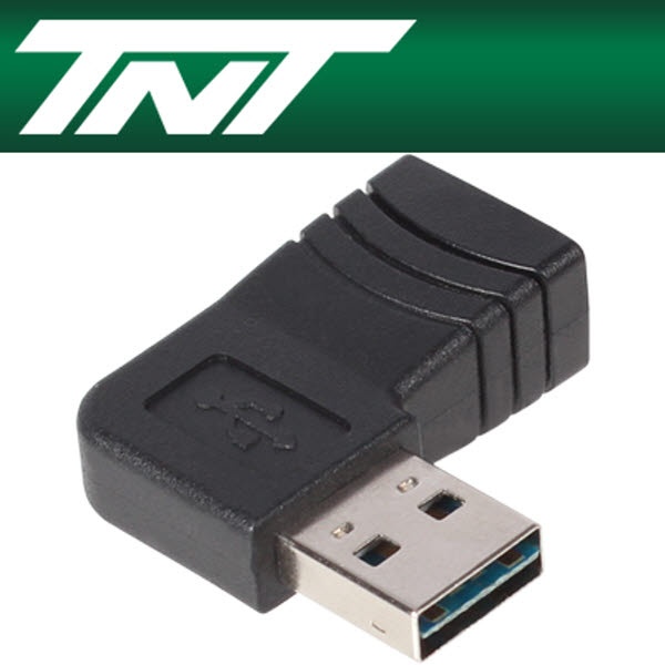 NETmate USB2.0 양면인식 좌우 꺾임 젠더 [AM-AF] [NM-TNTR14]