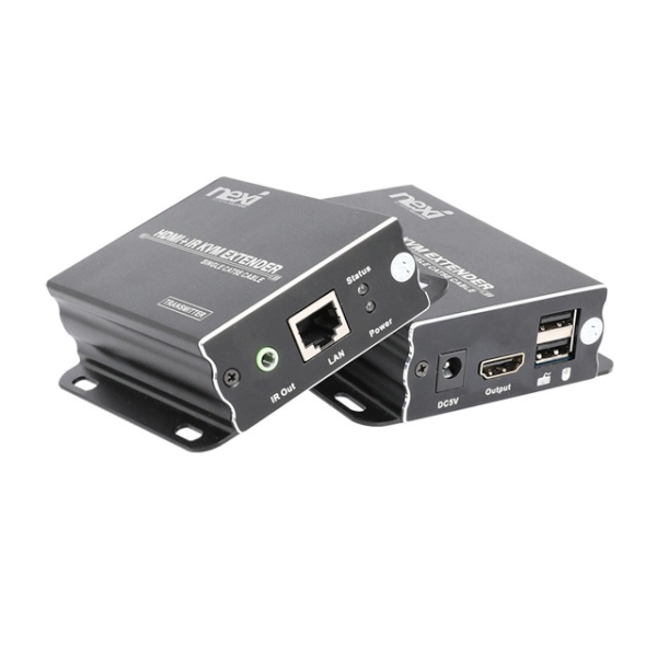 넥시 HDMI KVM 리피터 송수신기 세트, NX-KVMEX60 [최대60M/RJ-45] [NX960]