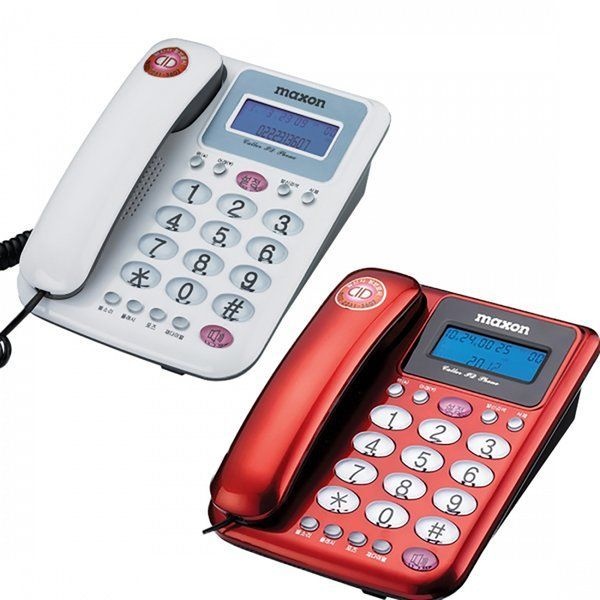 MS-590 발신자표시 전화기 유선전화기 일반전화기 색상선택 레드