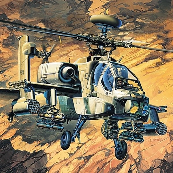 1/48 아파치 헬리콥터 AH-64A 아카데미과학 12262 프라모델