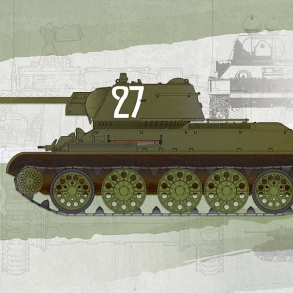 1/35 소비에트 T-34/76 NO.183.공장형 아카데미과학 13505 프라모델