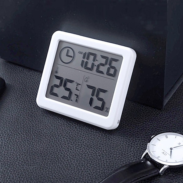 디지털 LCD 초정밀 스마트 신생아 가정용 사무용 온습도계 시계형