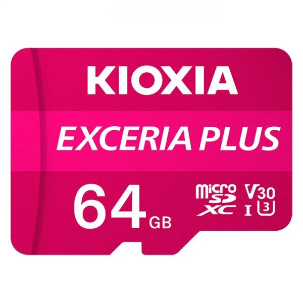 MicroSDHC/XC, CLASS10, UHS-I(U3), V30, A1, 4K(UHD), 100MB/s EXCERIA PLUS 64GB  [어댑터 포함] [LMPL1M064GG2]