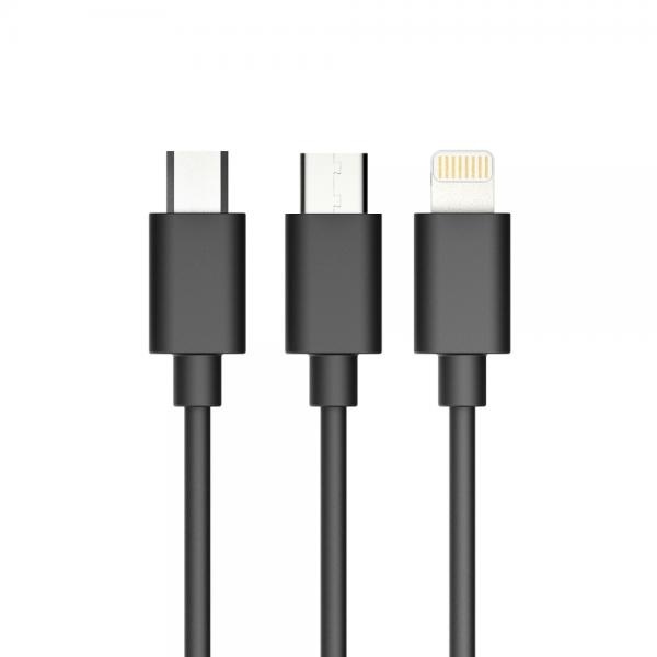 USB-A 2.0 to Type-C 고속 충전케이블 [블랙/3m]