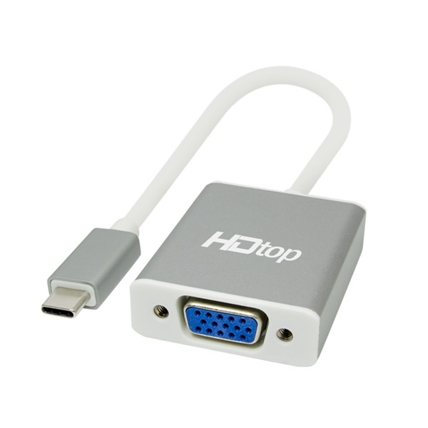 HDTOP USB C타입 to VGA 컨버터 0.15M [HT-3C005]