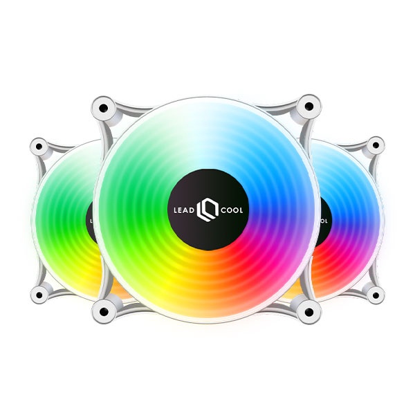 120 RGB 레인보우 WHITE (3PACK) [시스템쿨러/120mm]