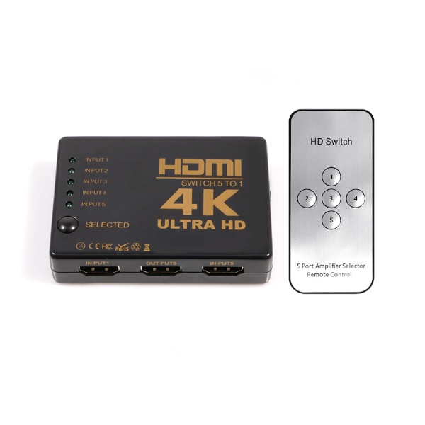 이지넷 NEXT-3405SW4K [모니터 선택기/5:1/HDMI/4K/오디오 지원]