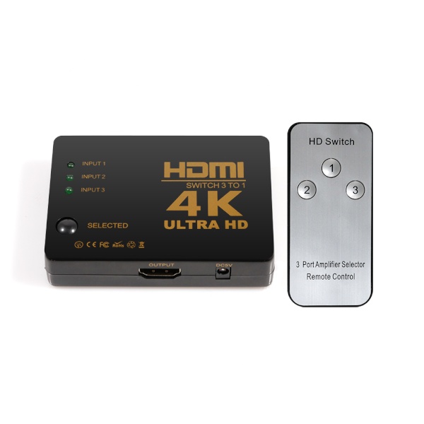 이지넷 NEXT-3403SW4K [모니터 선택기/3:1/HDMI/4K/오디오 지원]