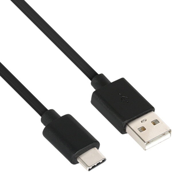 NETmate USB2.0 AM-CM 케이블 2m [블랙/NM-GCM02B]