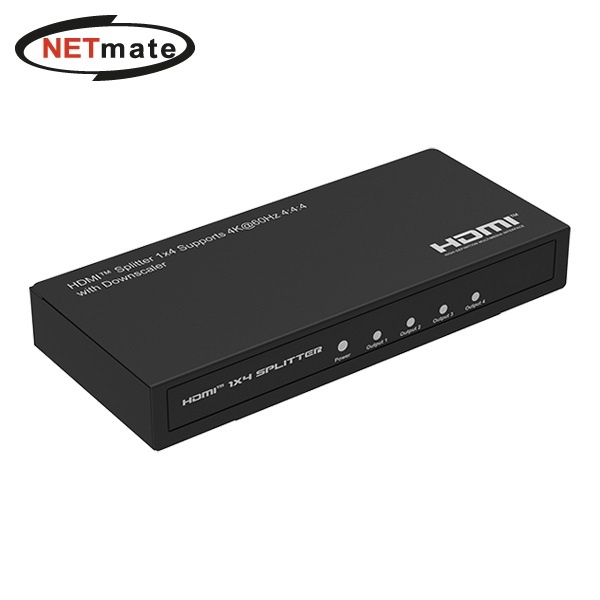 NETmate NM-PTP14 [모니터 분배기/1:4/HDMI/오디오 지원]