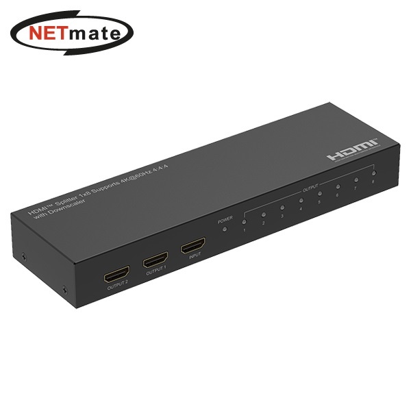 NETmate NM-PTP18 [모니터 분배기/1:8/HDMI/오디오 지원]