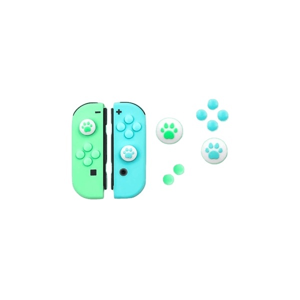 SWITCH 조이콘 아날로그 버튼 커버세트 [아키토모 정품] 색상선택 그린/블루