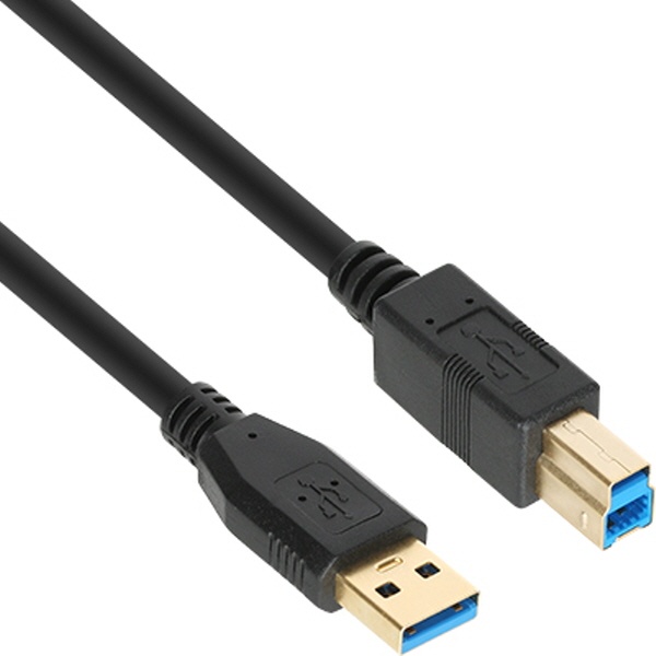 [AM-BM] USB-A 3.0 to USB-B 3.0 변환케이블, NM-UB330BKZ [블랙/3m]