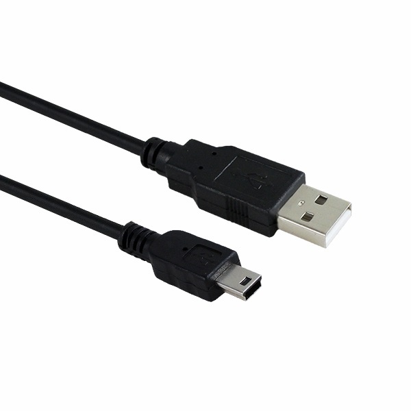 USB-A 2.0 to Mini 5핀 변환케이블, IN-UMN5P02 [블랙/2m]