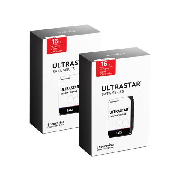 Ultrastar HDD 16TB DC HC550 WUH721816ALE6L4 (SATA3/ 7200rpm/ 512MB/ CMR/ 3년) [2PACK]