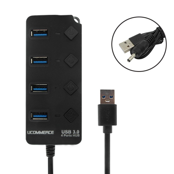 [유커머스] [유커머스] 유커머스 UC-CP120 (USB허브/4포트) ▶ [유·무전원/USB3.0] ◀