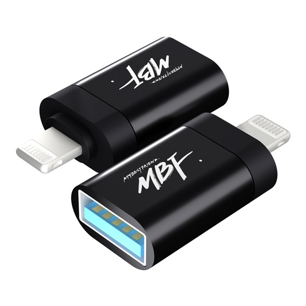 USB-A 3.0 to 8핀 F/M 변환젠더, MBF-8POTGB [블랙]