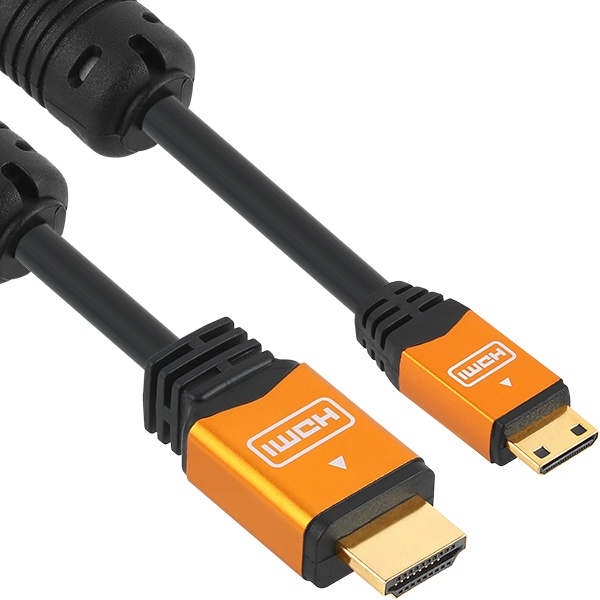 HDMI 2.0 to Mini HDMI 2.0 변환케이블, 골드메탈, NMC-HMH20Z [2m]