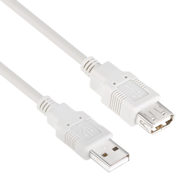 [AM-AF] USB-A 2.0 to USB-A 2.0 M/F 연장케이블, NMC-UF2015 [화이트/0.15m]