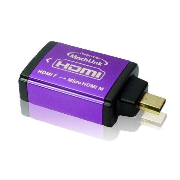 마하링크 HDMI(F) to 마이크로 HDMI(M) 변환젠더 [ML-H005] [퍼플]