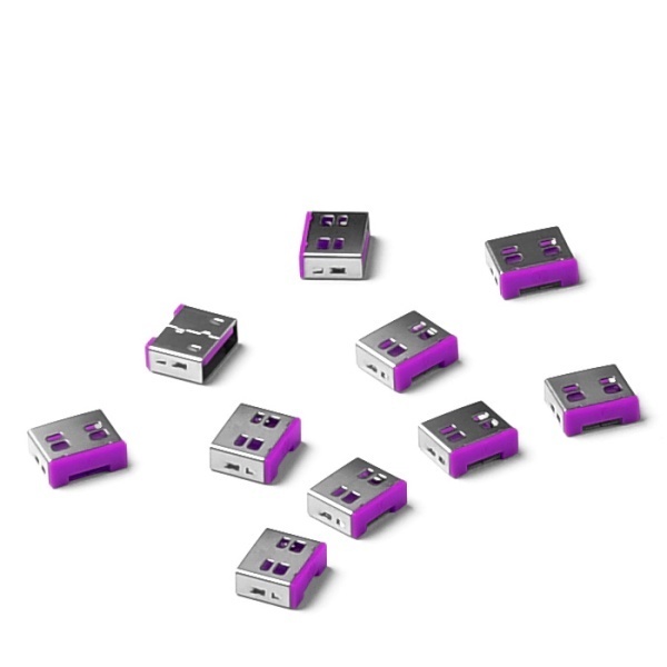 보안 커넥터, 추가구매용 USB 블록, 스마트키퍼 UL03P1PL [퍼플/커넥터 10개]