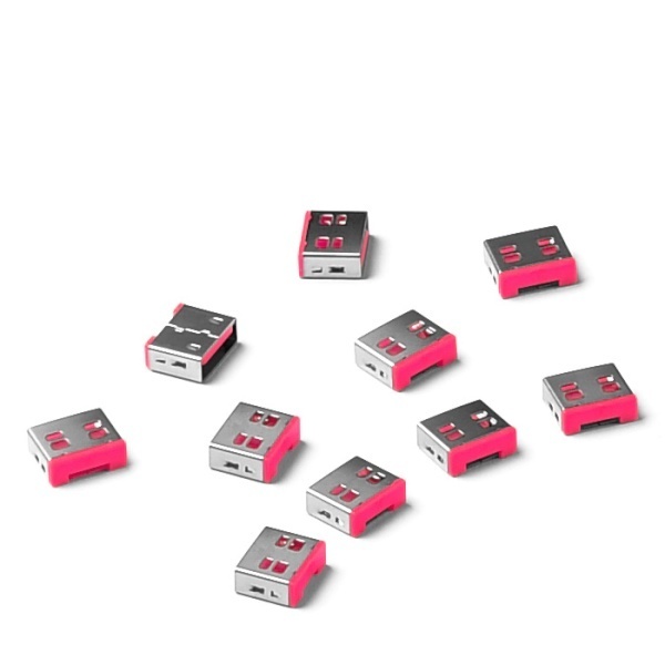 보안 커넥터, 추가구매용 USB 블록, 스마트키퍼 UL03P1PK [핑크/커넥터 10개]