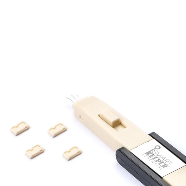 [스마트키퍼] 포트 잠금장치, 스틱형 Micro USB-B포트 락, 스마트키퍼 MUL04PKBG [베이지/미니키1개+커넥터 4개]