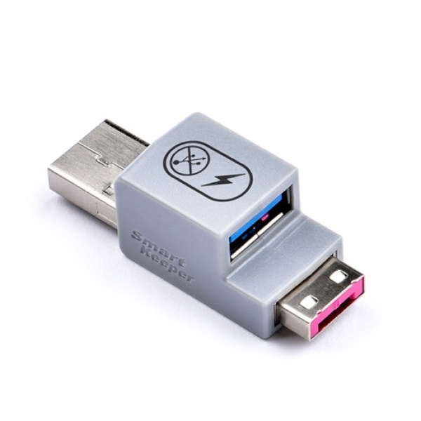 포트 잠금장치, 스틱형 USB충전젠더 락, 스마트키퍼 UCL03PK [핑크/커넥터 1개]